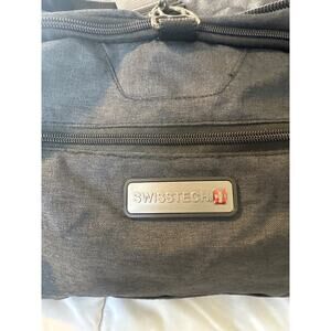 SwissTech Black Duffel Travel Gym Bag 24"x15"x12" Large Carry-On